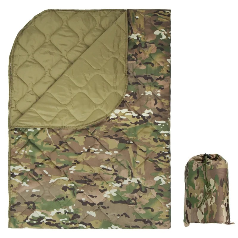 Outdoor Hunting Blanket - カモフラージュ柄ウービーブランケット ミリタリーポンチョライナー アウトドア キャンプ ハイキング ハンティング