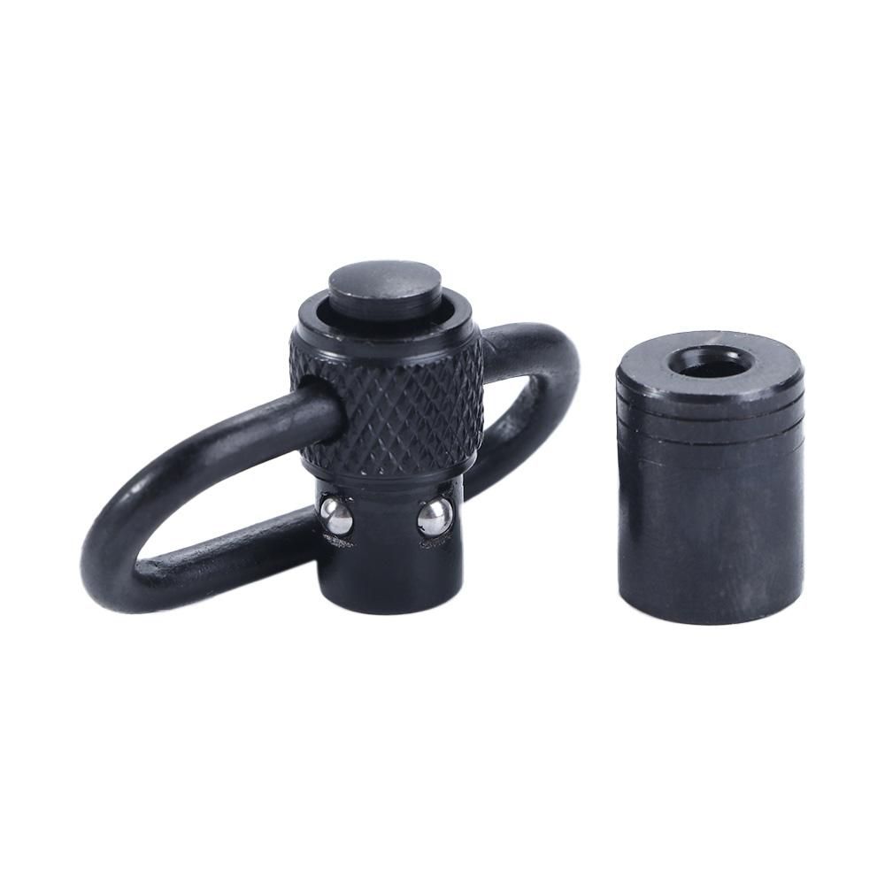 Rifle Sling Swivel - プッシュボタン付きタクティカルクイックデタッチ、qdリリーススリングスイベルリング、武器用マウントリング、スリングスイベル、ハンティングツール、1個
