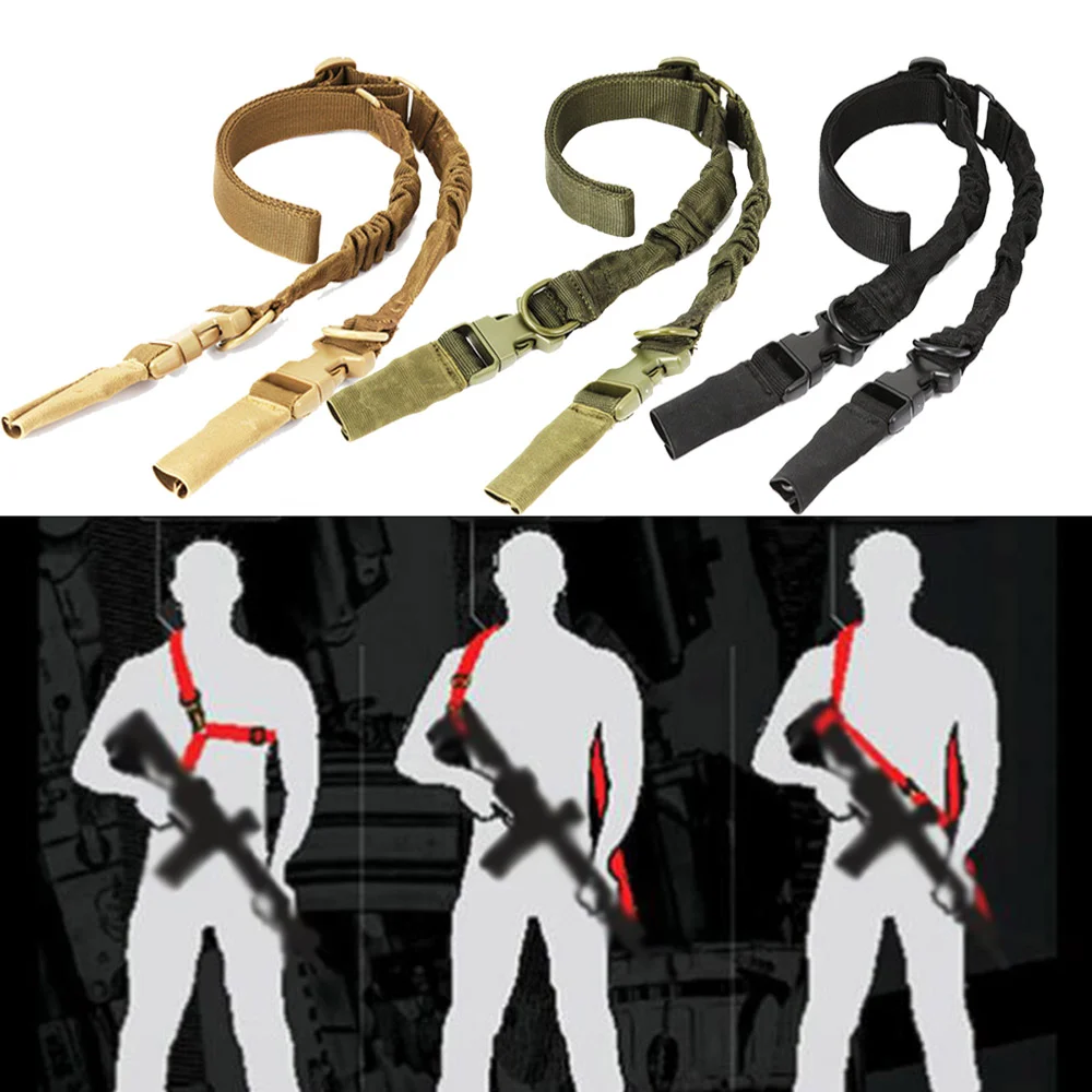 Rifle Sling Swivel - ショットガンダブルポイントスリングショルダーストラップ、タクティカルギア、ライフルロープ、メタルバックル付きベルト、ハンティングアクセサリー
