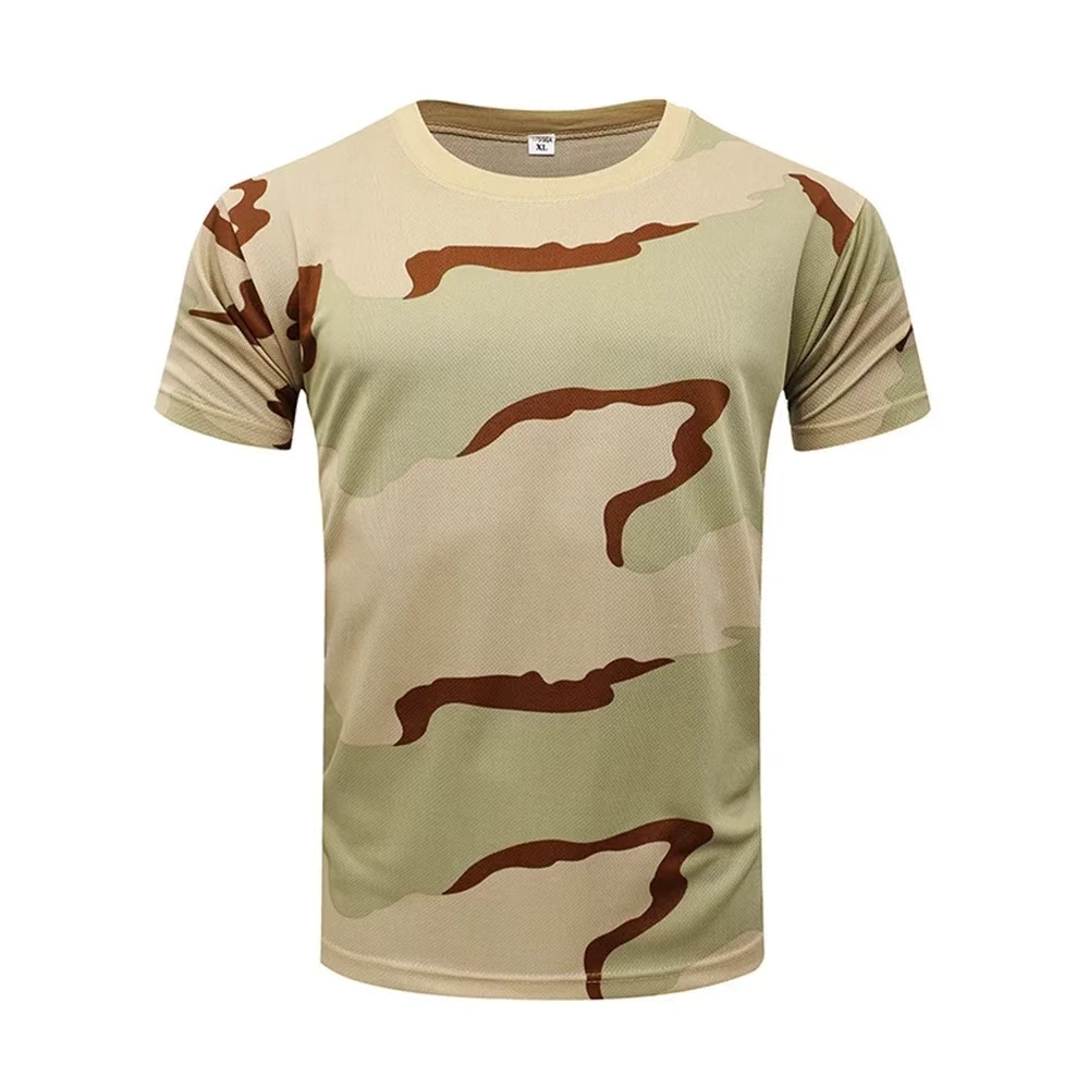 Hunting And Outdoor Shop - アウトドアスポーツ メンズ Tシャツ 3D迷彩柄 速乾 Oネック