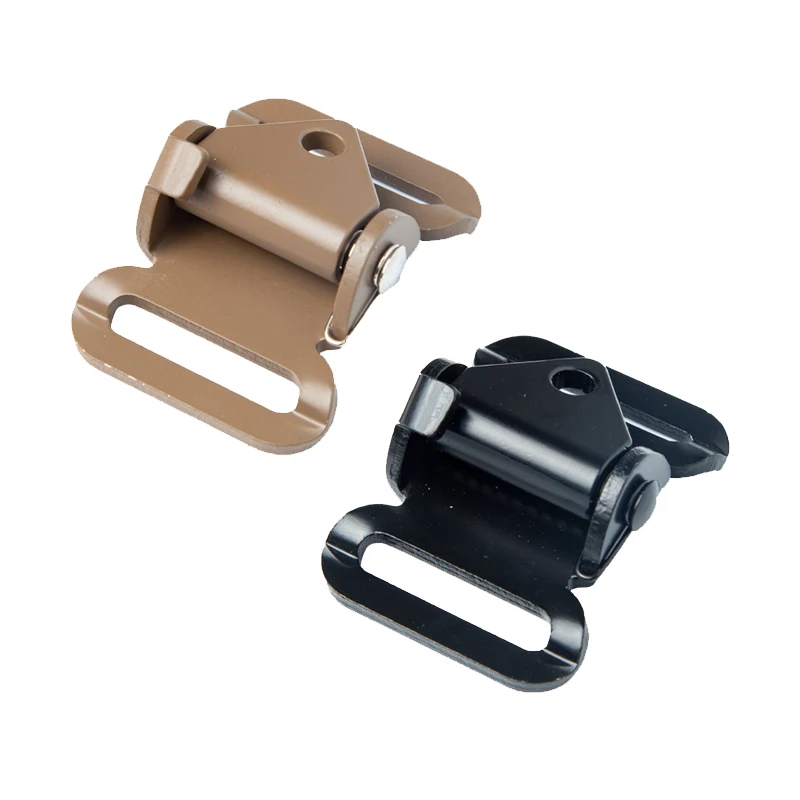 Rifle Sling Swivel - クイック調整スプリングバックル、戦術機能、アルミニウム合金、スライド、2ポイントミリタリースリングアクセサリー、25mmウェビングに適合、airsoft