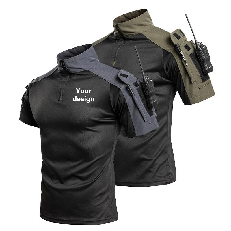 Outdoor Hunting T Shirts - アウトドアタクティカル速乾Tシャツトレーニングスーツ半袖メンズ耐摩耗性ハンティングアドベンチャーハイキングカジュアルトップ