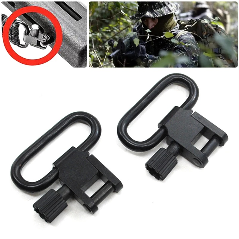 Rifle Sling Swivel - QD スリングスイベル 2 点スリングストラップベルトバックル Mlok クイック取り外し可能なガンマウントリング屋外ライフル狩猟