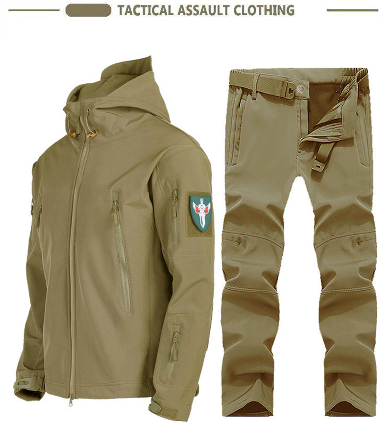 新作ソフトシェルタクティカルジャケット メンズ 冬用フリース - Hunting & Outdoor Supplies Vanderbijlpark Photos のレビューと価格
