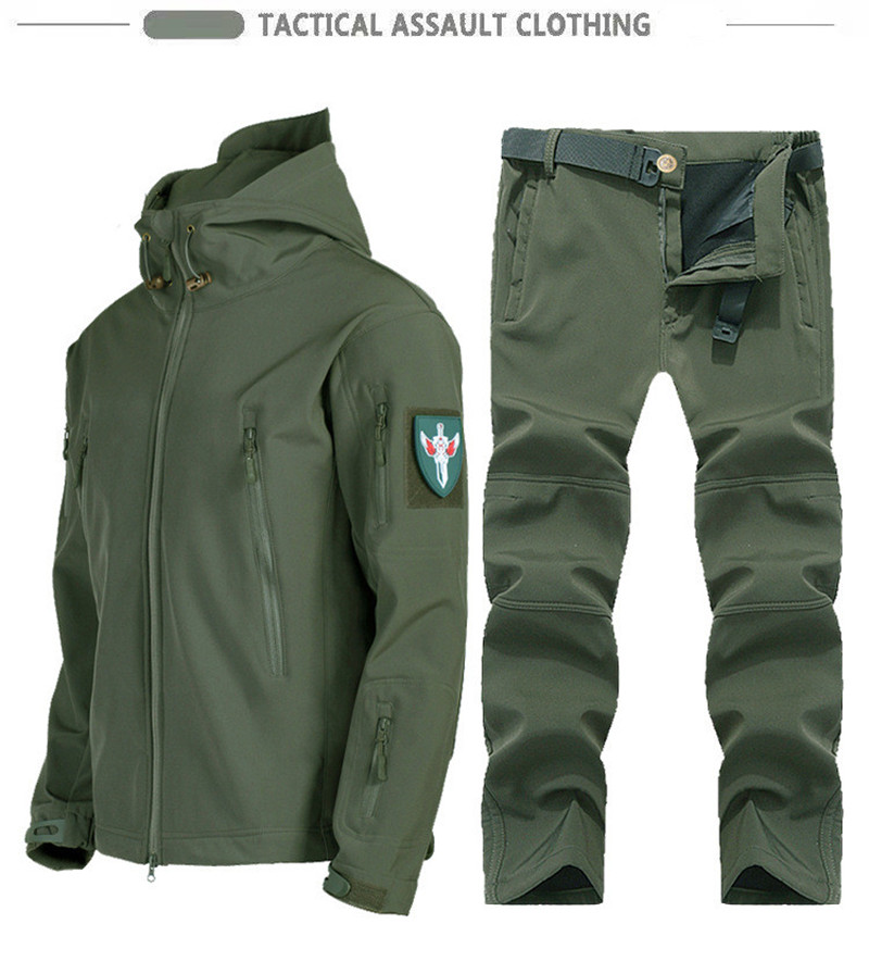 新作ソフトシェルタクティカルジャケット メンズ 冬用フリース - Hunting & Outdoor Supplies Vanderbijlpark Photos のレビューと価格