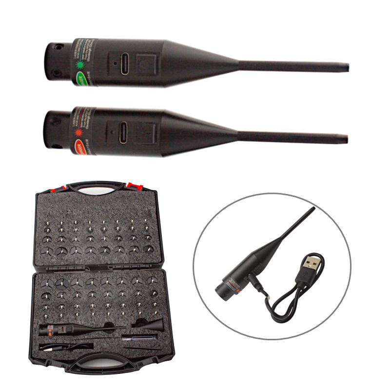    戦術用レッドグリーンボアサイトキット（64個のアダプ - Laser Boresighter Kit のレビューと価格