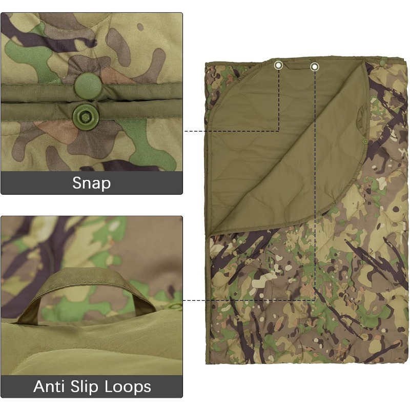 カモフラージュ柄ウービーブランケット ミリタリーポンチョライ - Outdoor Hunting Blanket のレビューと価格