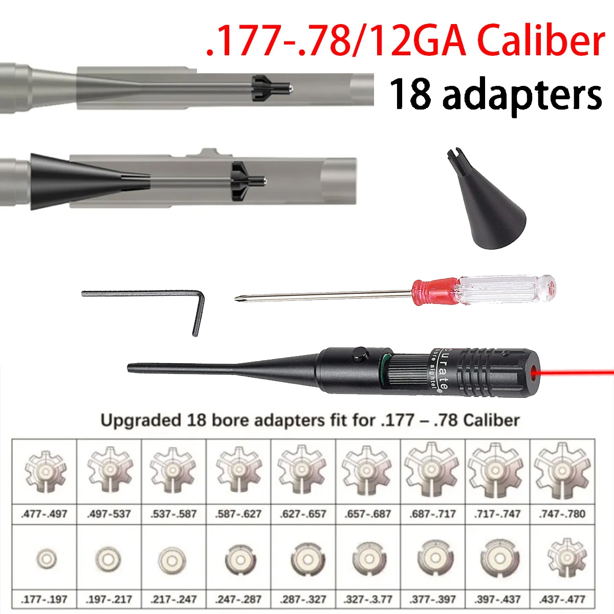 緑と赤のレーザーボアサイトキット,ボアサイトコリメータ, 1 - Laser Boresighter Kit のレビューと価格