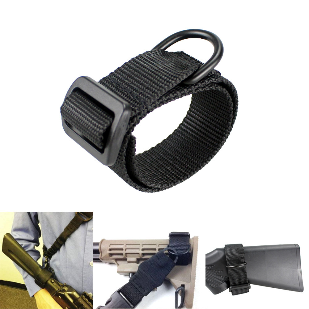 エアガンバットストックスリングアダプターライフルストックガン - Rifle Sling Swivel のレビューと価格
