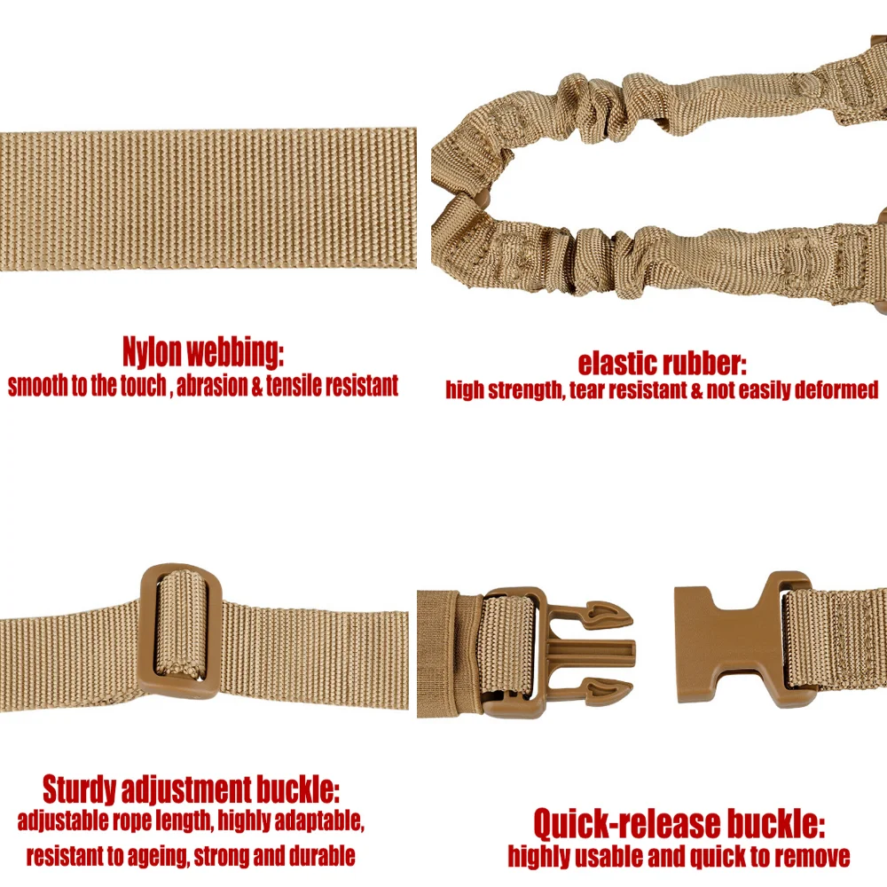 ショットガンダブルポイントスリングショルダーストラップ、タク - Rifle Sling Swivel のレビューと価格