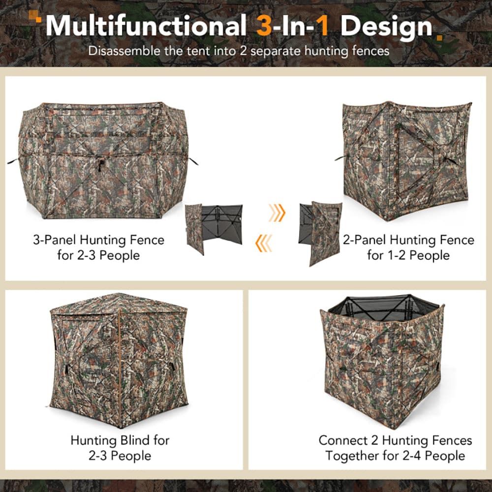 5-in-1着脱式ハンティングブラインド、天窓付き2～3人用 - Hunting & Outdoor Supplies Vanderbijlpark Photos のレビューと価格