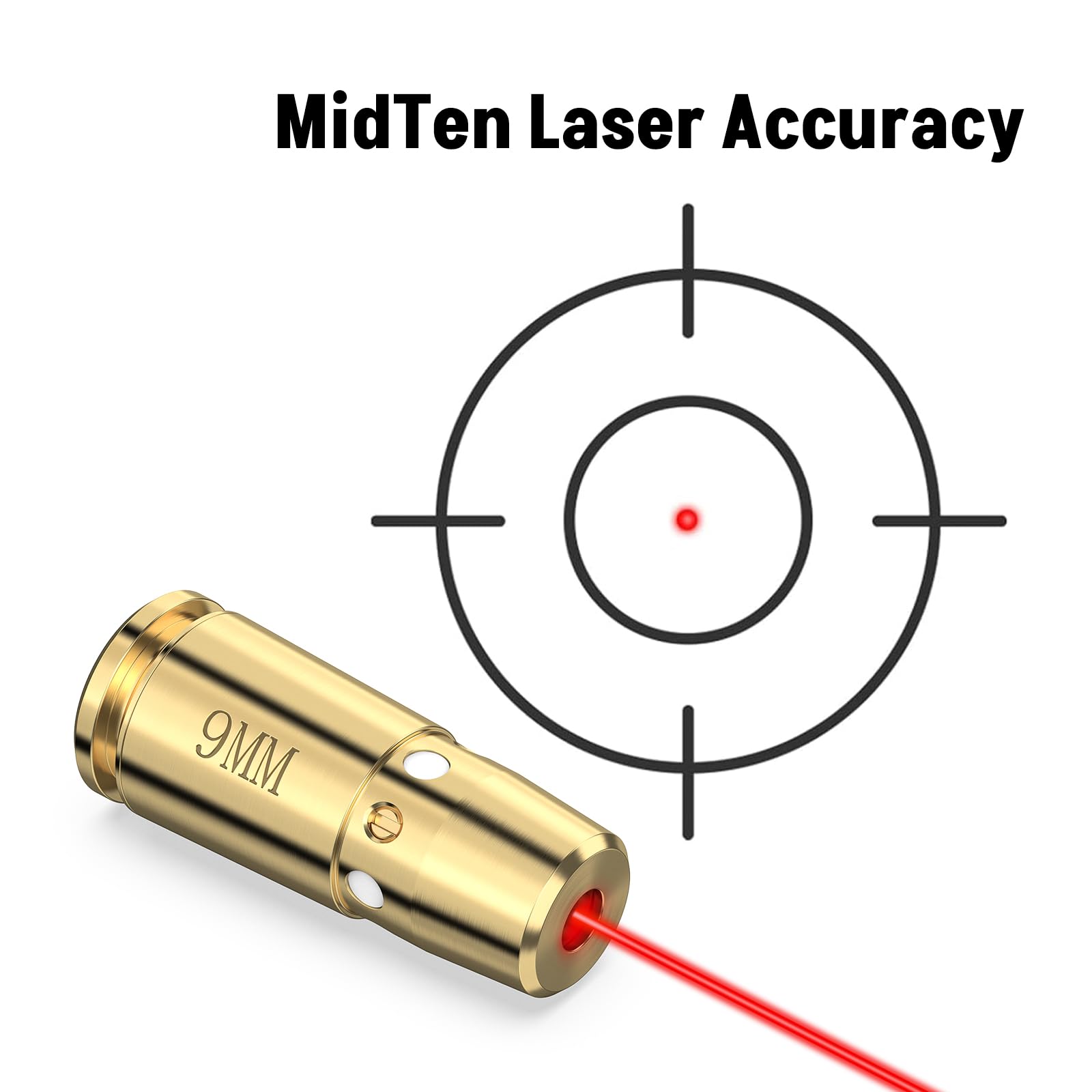 3個入りレーザーボアサイト9MM .40 S&W 45ACP - Laser Boresighter Kit のレビューと価格