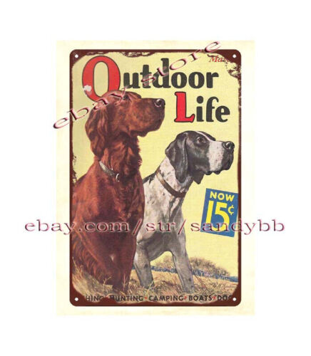 1936年素朴な田舎風の屋外狩猟犬用カバー金属ブリキ看板ホー - Hunting And Outdoor Shop のレビューと価格