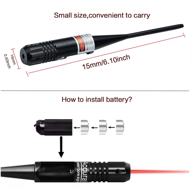レーザーボアサイガーキット 12アダプター .177 .22 - Laser Boresighter Kit のレビューと価格