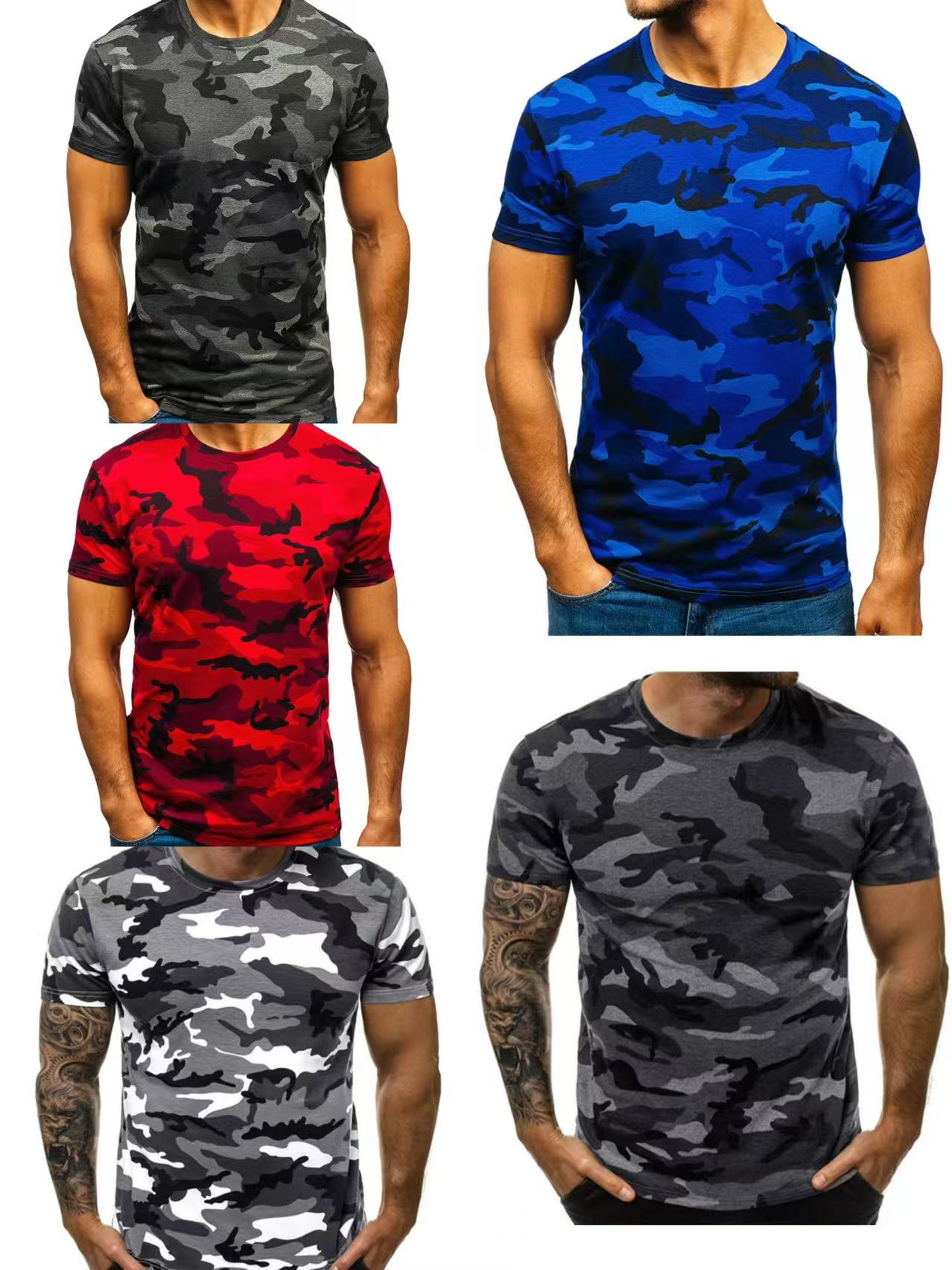 アウトドアスポーツ メンズ Tシャツ 3D迷彩柄 速乾 Oネ - Hunting And Outdoor Shop のレビューと価格