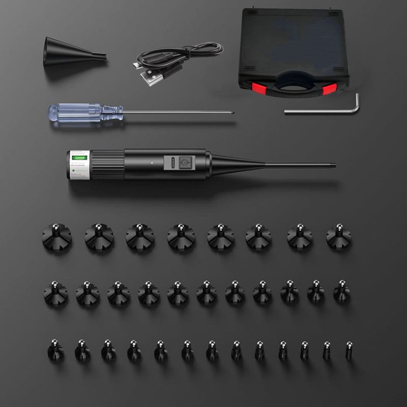 充電式レーザーボアサイトキット プロ仕様 64個のアダプター - Laser Boresighter Kit のレビューと価格