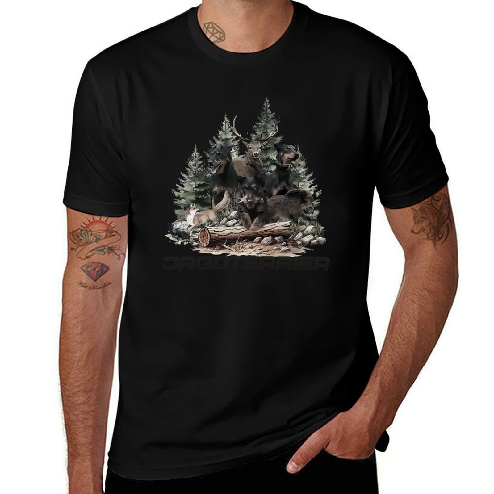 ジャーマン・ハンティング・テリアは野生の狩猟の仲間です Tシ - Wildman Hunting & Outdoor のレビューと価格