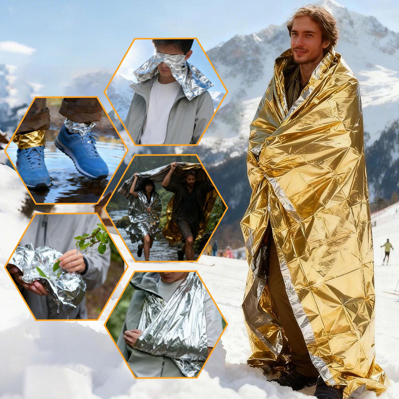 サバイバルブランケット反射箔アウトドア用品 130x210c - Outdoor Hunting Blanket のレビューと価格