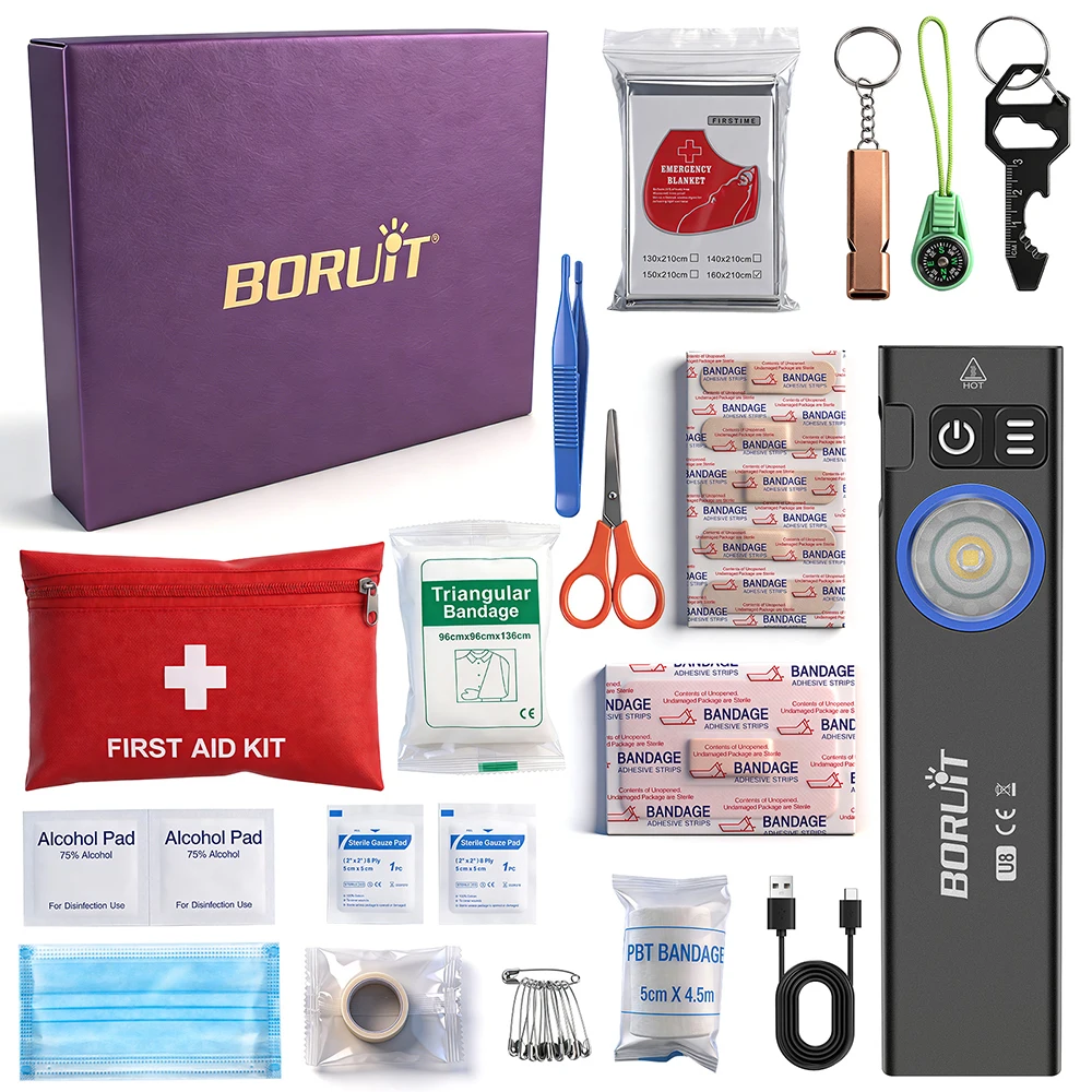 Boruit U8 屋外懐中電灯 IP67 防水 TYPE- - Outdoor Hunting Blanket のレビューと価格