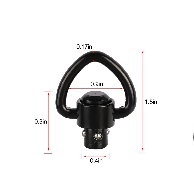 Qdリリーススリングスイベルマウントリング、ライフルプッシュ - Rifle Sling Swivel のレビューと価格