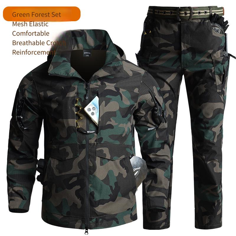 メンズ迷彩タクティカルギアセット フード付き通気性リップスト - Hunting & Outdoor Supplies Vanderbijlpark Photos のレビューと価格