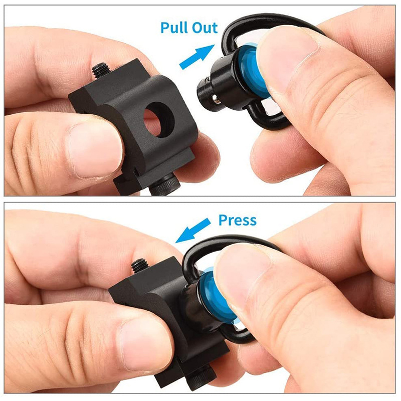 QD クイックリリースガンスリングスイベルバックルハート型ス - Rifle Sling Swivel のレビューと価格