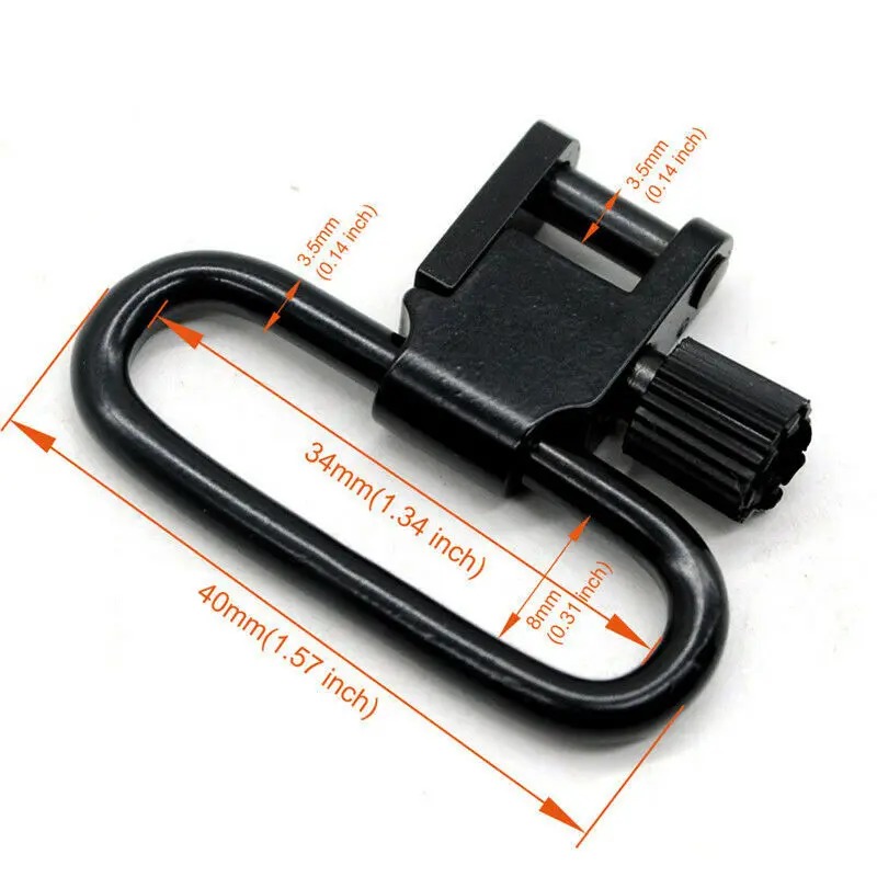 QD スリングスイベル 2 点スリングストラップベルトバック - Rifle Sling Swivel のレビューと価格