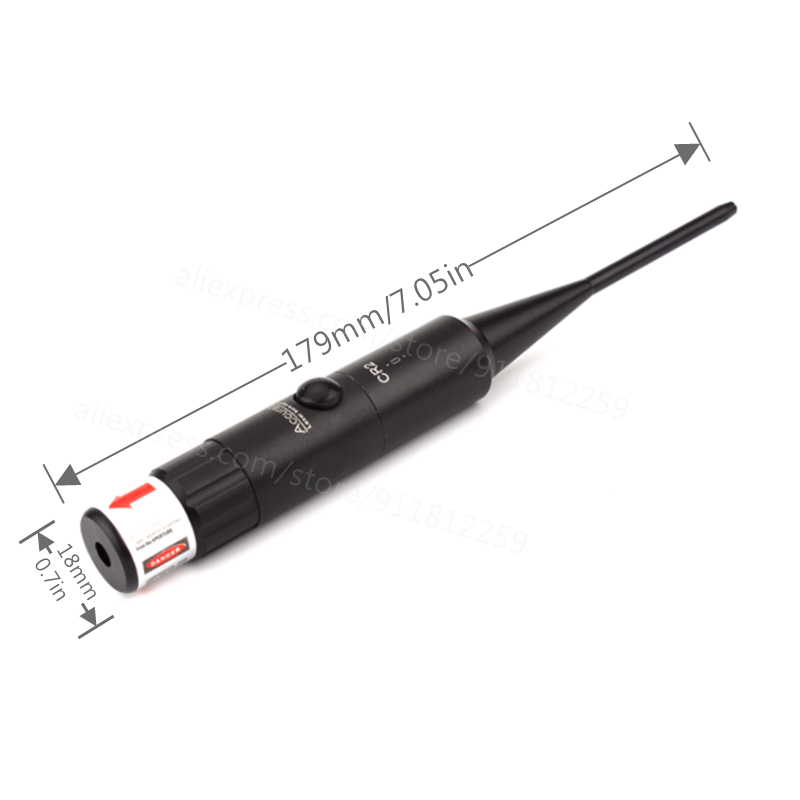 戦術用レーザーボアサイトキット グリーン/レッド .177～ - Laser Boresighter Kit のレビューと価格